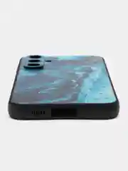 Тёмно-бирюзовый силиконовый чехол для Samsung Galaxy S23 FE, с принтом, с рисунком, Самсунг Галакси С23 ФЕ