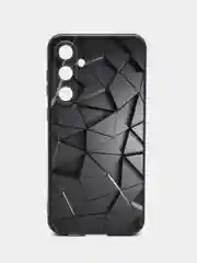 Тёмно-серый силиконовый чехол для Samsung Galaxy S23 FE, с принтом, с рисунком, Самсунг Галакси С23 ФЕ