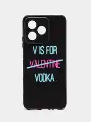 Вишнёвый чехол для Realme C53 / C51 / Note 50 (Реалми С53/С51/Ноут 50), с принтом
