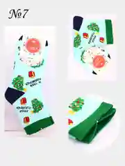 Носки белые, хлопковые, капроновые, новогодние, цветные