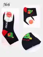 Носки белые, хлопковые, капроновые, новогодние, цветные