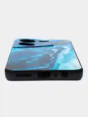 Тёмно-бирюзовый силиконовый чехол для Tecno POVA 5, с принтом, с рисунком, Техно Пова 5