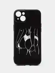 Бежевый силиконовый чехол для iPhone 15 14 13 12 11 Pro Max Mini Plus XR XS X 7 8+ SE2 с принтом