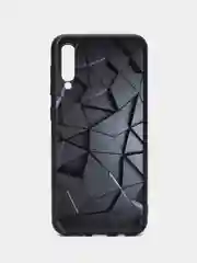 Тёмно-серый силиконовый чехол Samsung Galaxy A50 A30S A50S Самсунг А50 А30С А50С с принтом с рисунком