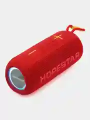 Красный портативная колонка Hopestar Р26, беспроводная, Bluetooth, со светомузыкой