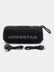 Черный портативная колонка Hopestar Р26, беспроводная, Bluetooth, со светомузыкой