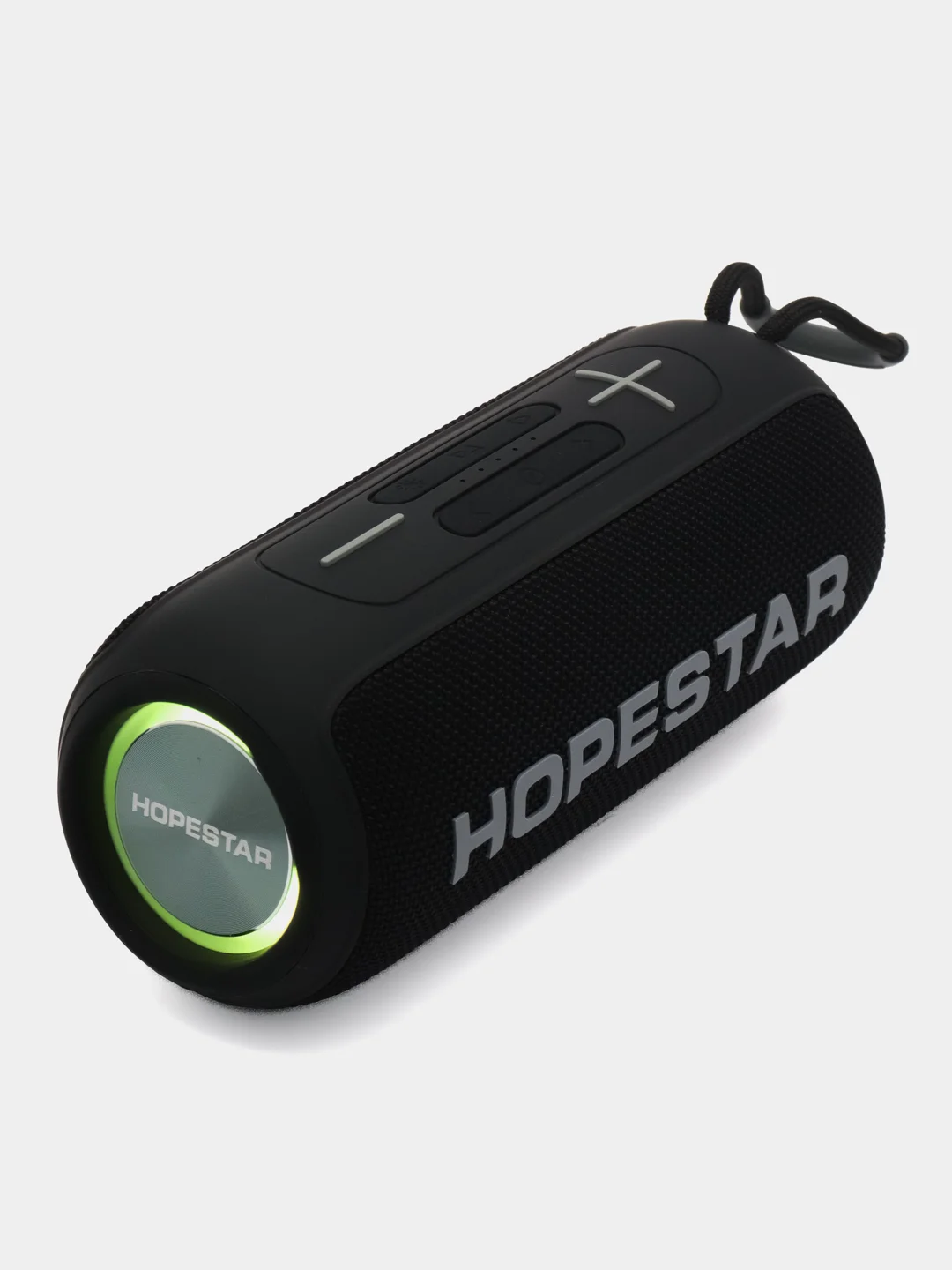 Черный портативная колонка Hopestar Р26, беспроводная, Bluetooth, со светомузыкой