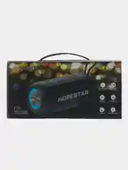 Черный портативная колонка Hopestar Р26, беспроводная, Bluetooth, со светомузыкой