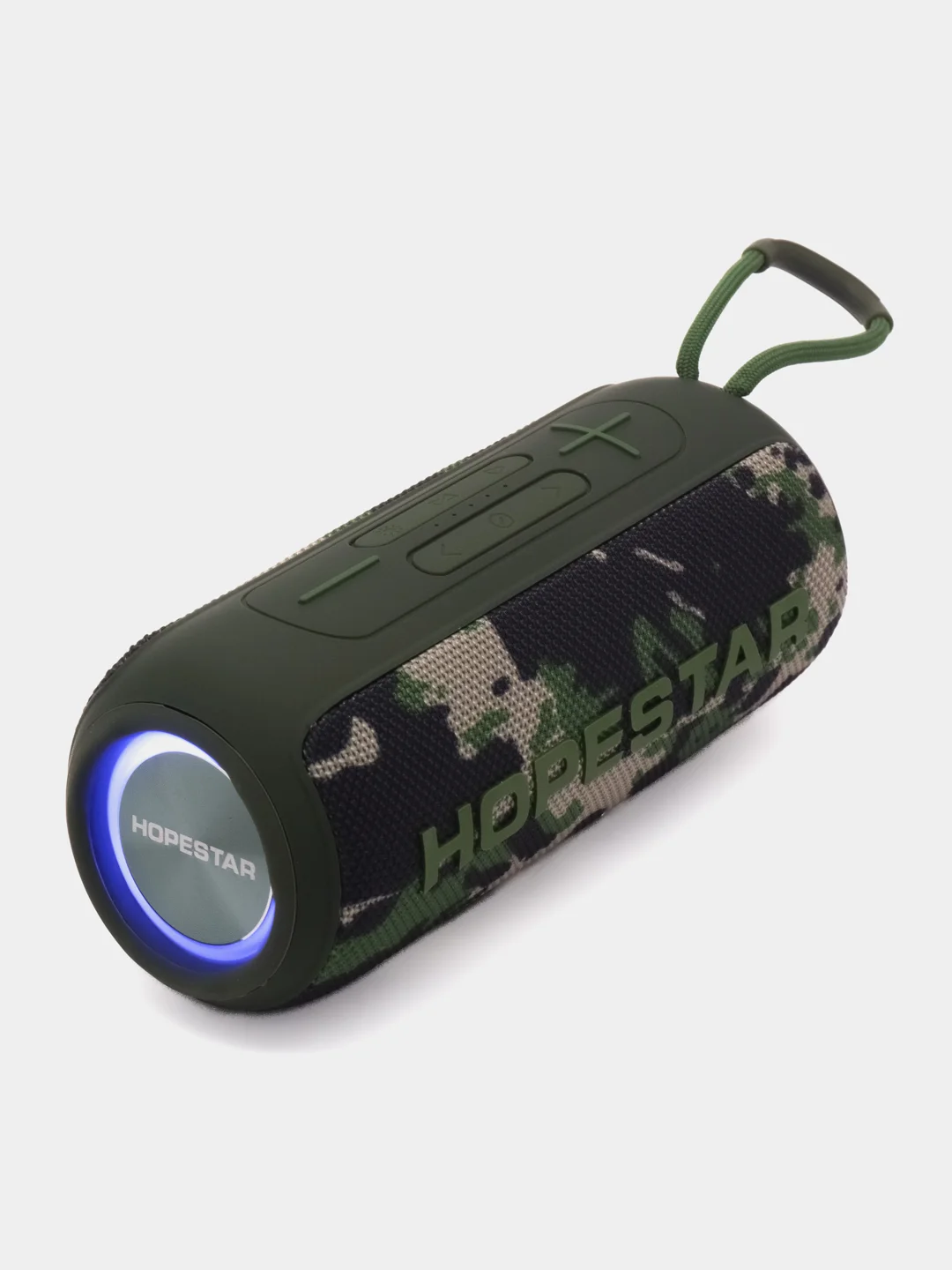 Лесной зеленый портативная колонка Hopestar Р26, беспроводная, Bluetooth, со светомузыкой