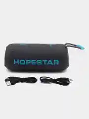 Синий меланж портативная колонка Hopestar Р26, беспроводная, Bluetooth, со светомузыкой