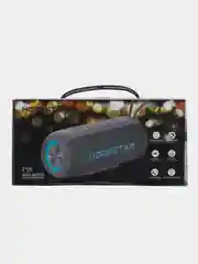 Синий меланж портативная колонка Hopestar Р26, беспроводная, Bluetooth, со светомузыкой