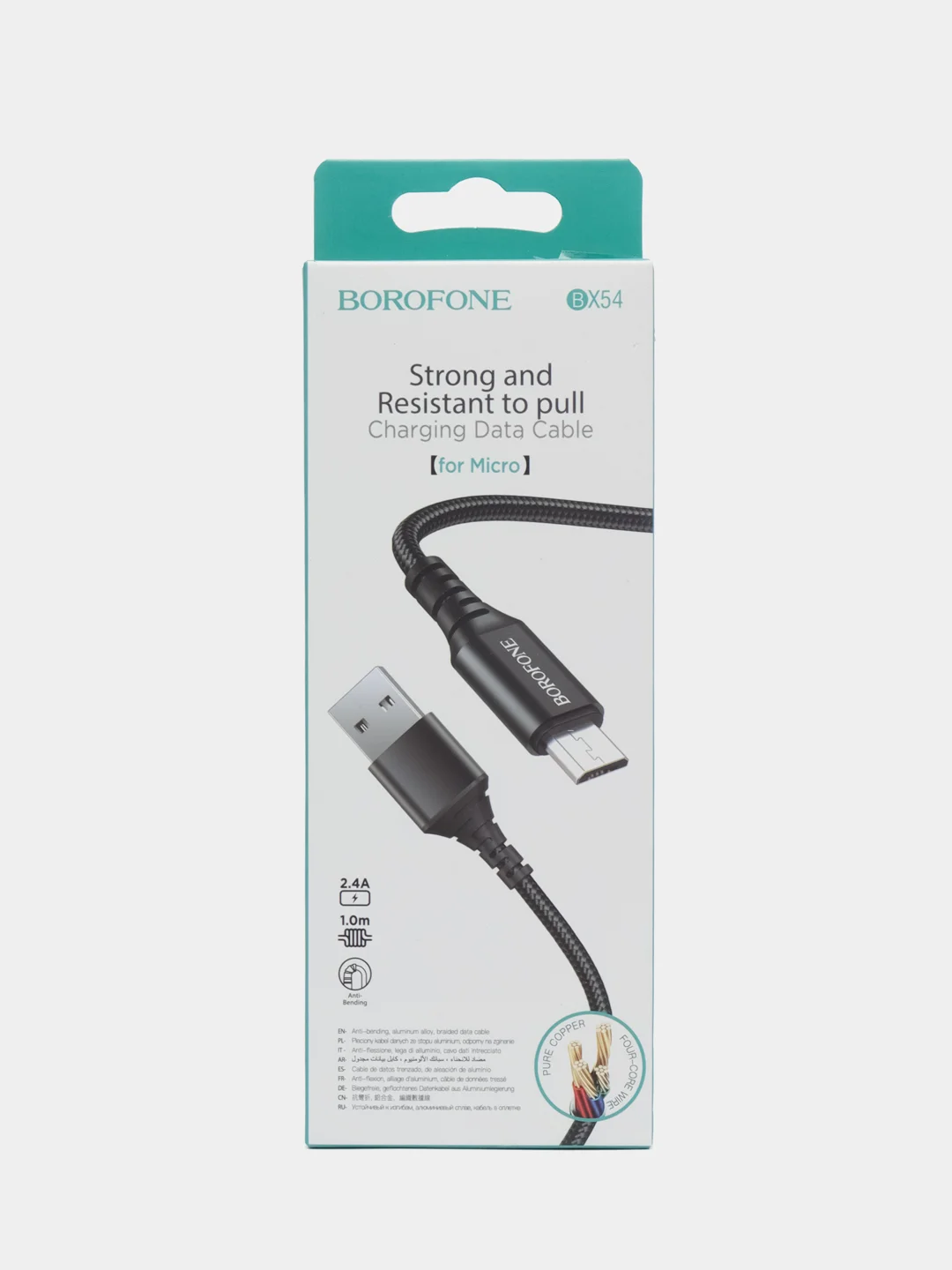 Мощный надёжный зарядник USB кабель, Micro USB / Type-C / Lightning провод шнур