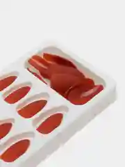 Коралловый накладный ногти матовые, 24 штуки, клеевые стикеры в комплекте