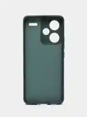 Тёмно-зелёный чехол Silicone Cover для Xiaomi Redmi Note 13 Pro Plus + (Нот 13 Про Плюс), силиконовый