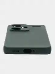 Тёмно-зелёный чехол Silicone Cover для Xiaomi Redmi Note 13 Pro Plus + (Нот 13 Про Плюс), силиконовый