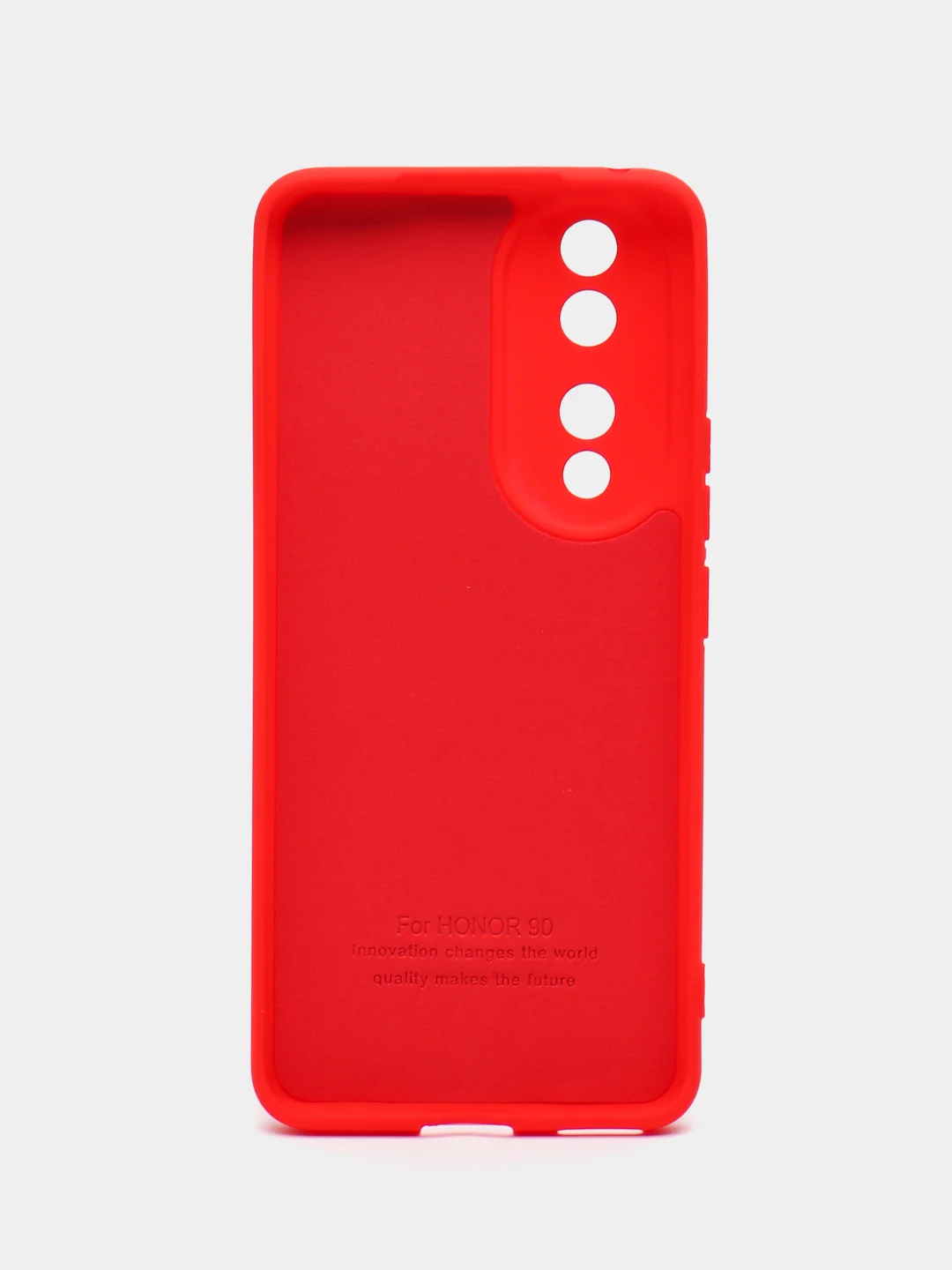 Красный чехол Silicone Cover для Honor 90 (Хонор 90), силиконовый