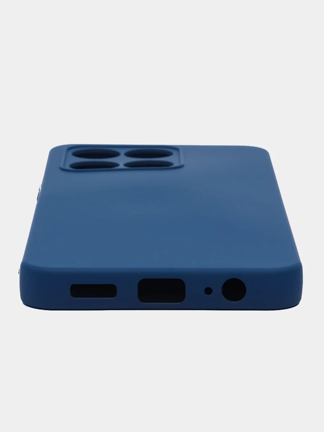 Темно-синий чехол силиконовый Silicone Cover для Honor X6a (Хонор Х6а)