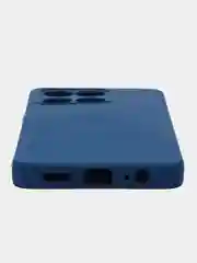 Темно-синий чехол силиконовый Silicone Cover для Honor X6a (Хонор Х6а)