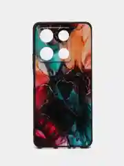 Фиолетовый силиконовый чехол для Infinix NOTE 30 Pro, с принтом, с рисунком, Инфиникс Нот 30 Про