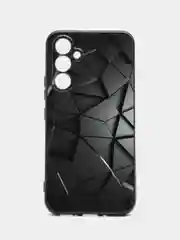 Тёмно-серый силиконовый чехол для Samsung Galaxy A54 (Самсунг Галакси А54), с принтом, с рисунком