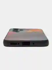 Фиолетовый силиконовый чехол для Samsung Galaxy A54 (Самсунг Галакси А54), с принтом, с рисунком