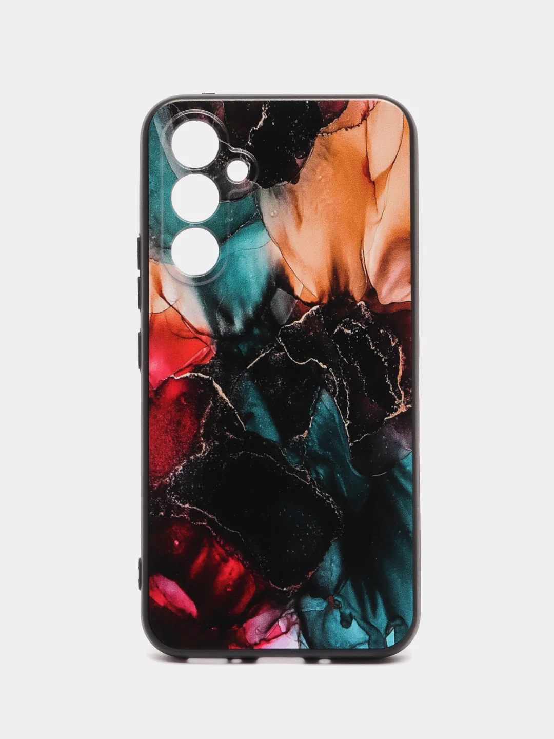 Фиолетовый силиконовый чехол для Samsung Galaxy A54 (Самсунг Галакси А54), с принтом, с рисунком