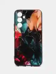 Фиолетовый силиконовый чехол для Samsung Galaxy A54 (Самсунг Галакси А54), с принтом, с рисунком