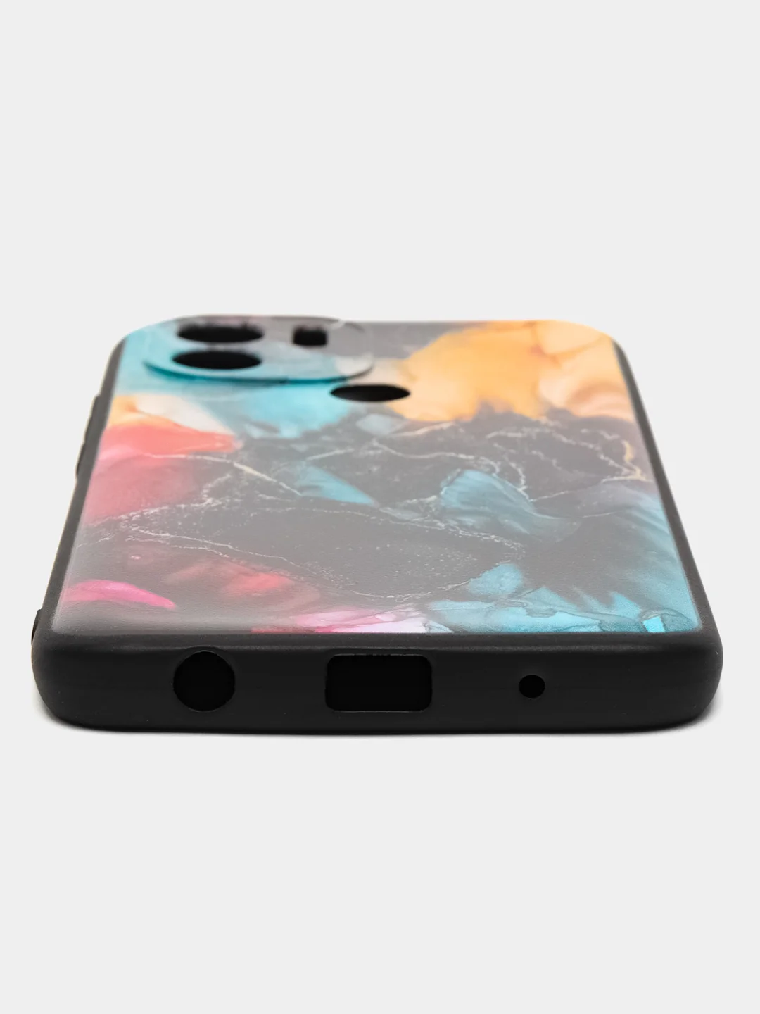 Фиолетовый чехол для Xiaomi Redmi A1+/A2+/Poco C51 (Сяоми Редми А1 Плюс), с принтом