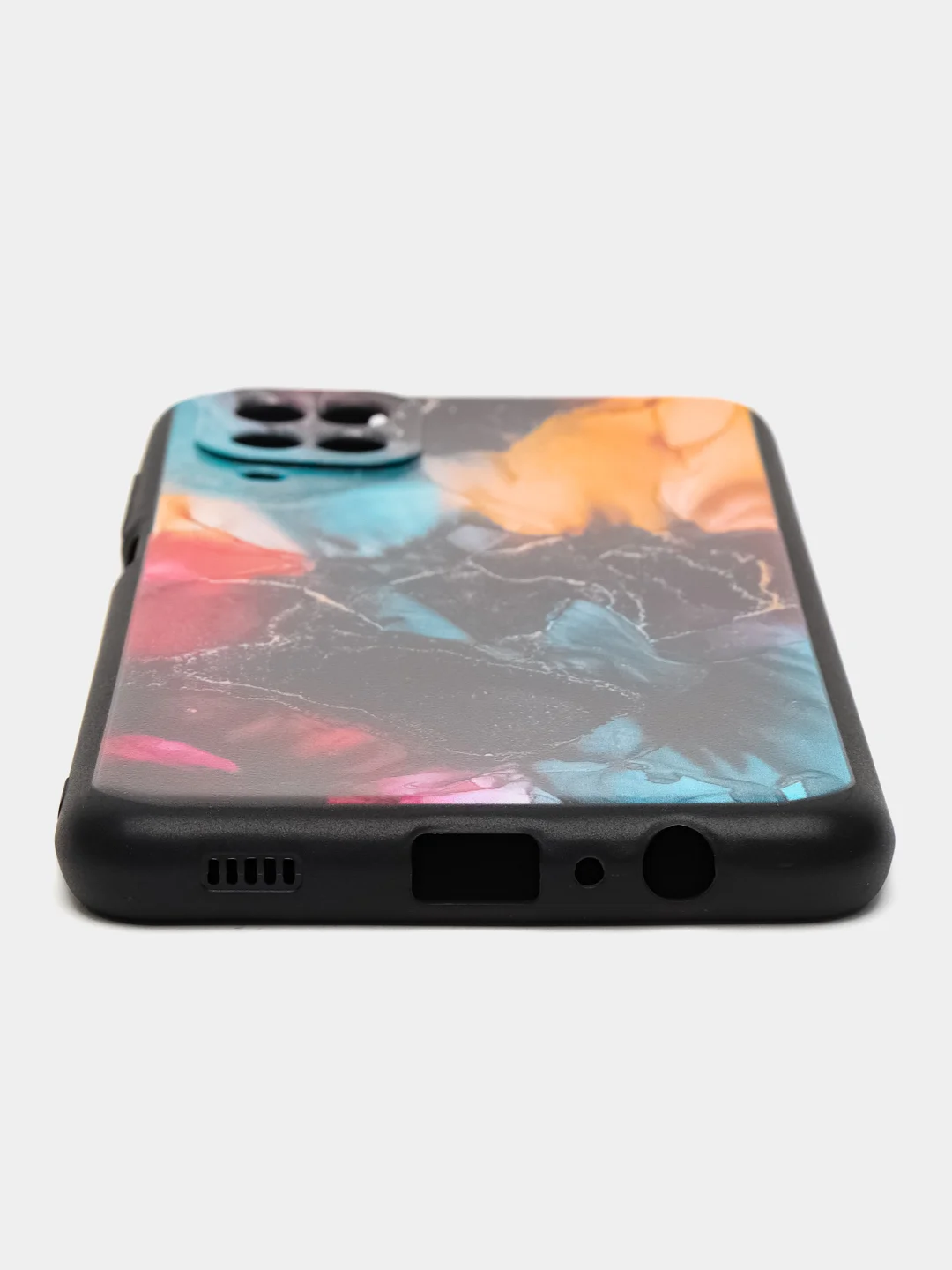 Фиолетовый силиконовый чехол для Samsung Galaxy A12 / M12, с принтом, с рисунком (Самсунг А12 / М12)