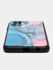 Фиолетовый силиконовый чехол для Samsung Galaxy A12 / M12, с принтом, с рисунком (Самсунг А12 / М12)