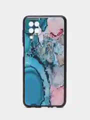 Фуксия силиконовый чехол для Samsung Galaxy A12 / M12, с принтом, с рисунком (Самсунг А12 / М12)