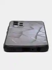 Тёмно-серый силиконовый чехол для Samsung Galaxy A32 4G, с принтом, с рисунком (Самсунг Галакси А32)