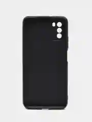Фиолетовый чехол силиконовый для Xiaomi POCO M3 (Сяоми Поко М3), с принтом, с рисунком