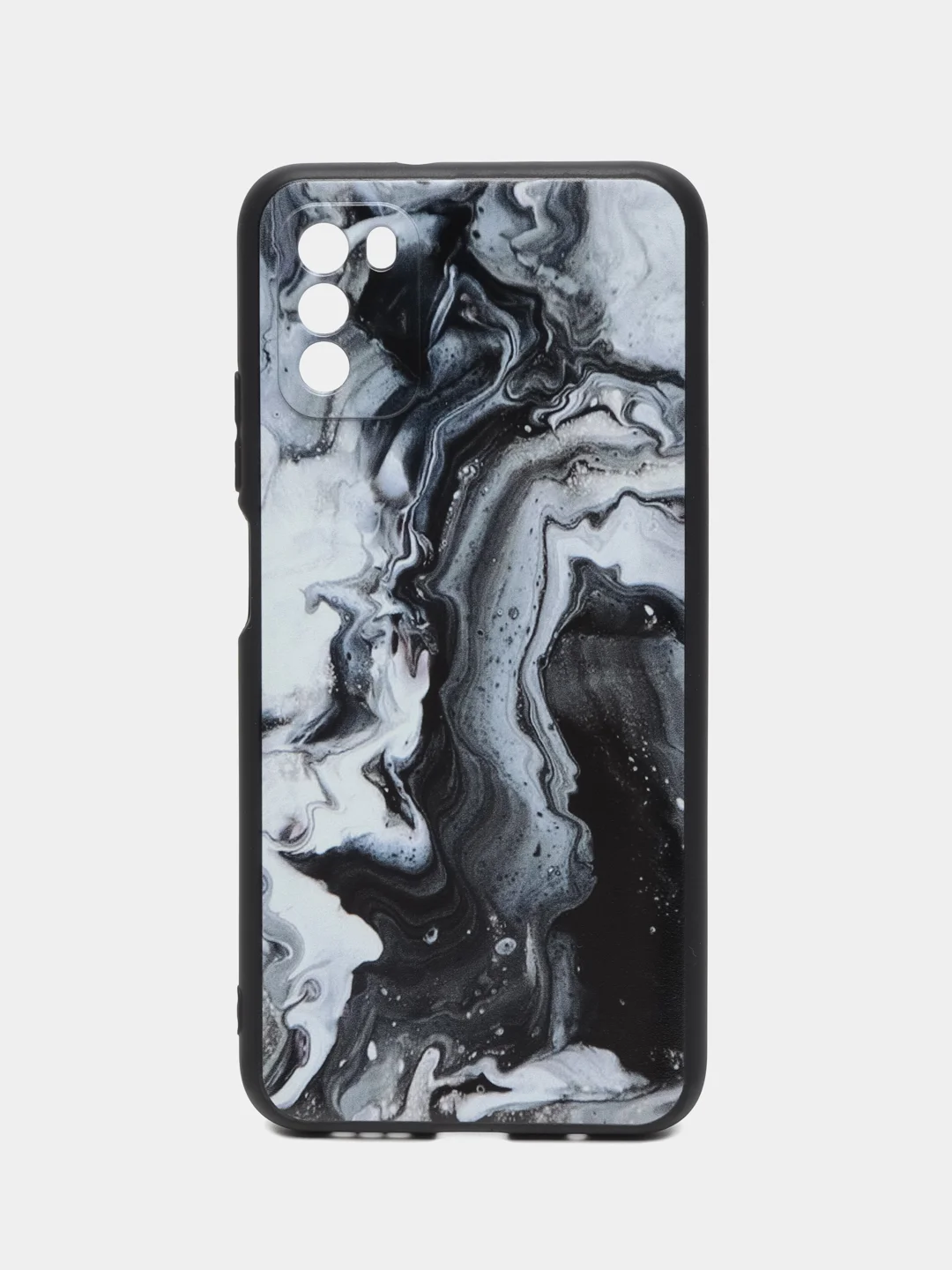 Хаки чехол силиконовый для Xiaomi POCO M3 (Сяоми Поко М3), с принтом, с рисунком