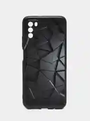 Тёмно-серый чехол силиконовый для Xiaomi POCO M3 (Сяоми Поко М3), с принтом, с рисунком