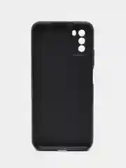 Тёмно-бордовый чехол силиконовый для Xiaomi POCO M3 (Сяоми Поко М3), с принтом, с рисунком