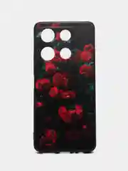 Оранжевый силиконовый чехол для Infinix NOTE 30 Pro, с принтом, с рисунком, Инфиникс Нот 30 Про