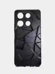 Тёмно-серый силиконовый чехол для Infinix NOTE 30 Pro, с принтом, с рисунком, Инфиникс Нот 30 Про