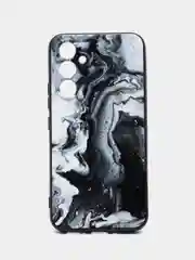 Хаки силиконовый чехол для Samsung Galaxy A54 (Самсунг Галакси А54), с принтом, с рисунком