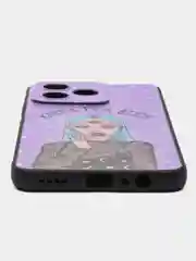 Пурпурный чехол для Realme C53 / C51 / Note 50 (Реалми С53/С51/Ноут 50), с принтом