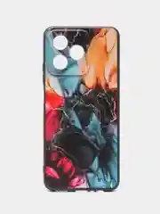 Фиолетовый чехол для Realme C53 / C51 / Note 50 (Реалми С53/С51/Ноут 50), с принтом