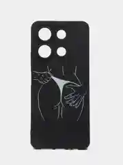 Темно-синий силиконовый чехол для Infinix NOTE 30, с принтом, с рисунком Инфиникс Ноут 30