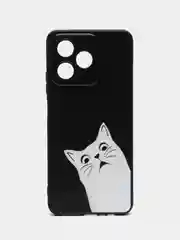 Бронзовый чехол для Realme C53 / C51 / Note 50 (Реалми С53/С51/Ноут 50), с принтом