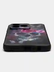 Тёмно-бордовый чехол для Realme C53 / C51 / Note 50 (Реалми С53/С51/Ноут 50), с принтом