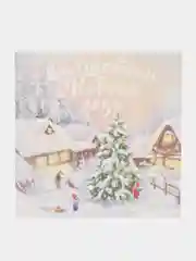 Ледяной открытки новогодние, поздравительные, 7 х 7 см