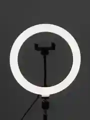 Мощная кольцевая лампа RGB, 26 см, со штативом, 1,6 м, с селфи пультом