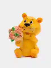 Розовый магнит декоративный "Тигр"