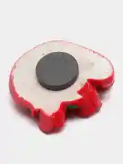 Алый магнит цветы сердечко