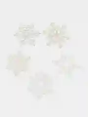 Алый снежинки