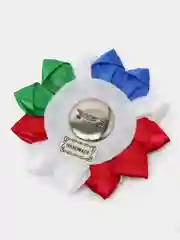 Белый медали- брошь на выпускной детского сада